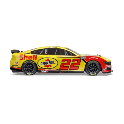 Losi 1/12 NASCAR RC Race Car Joey Logano No. 22 Shell 2025 Ford Mustang 2S AWD RTR Brushed