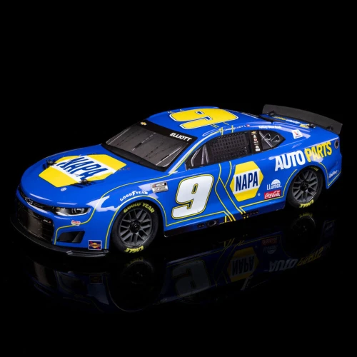 Losi 1/12 NASCAR RC Race Car Chase Elliott No. 9 NAPA 2025 Chevrolet Camaro ZL1 2S AWD RTR Brushed