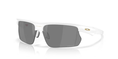Oakley OO9400-2268 BiSphaera PC Sunglasses Matte White Frame Prizm Black Lenses