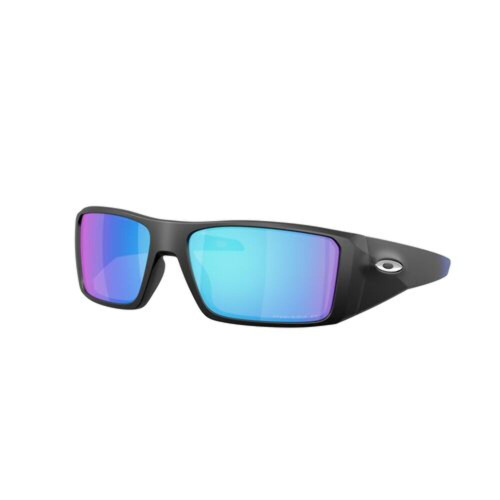 Oakley OO9231-2361 Heliostat Sunglasses Prizm Sapphire Polarized Matte Black