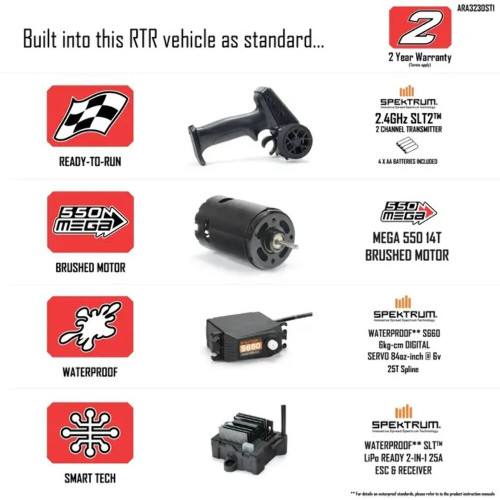 ARRMA 2024 GORGON 2wd MT 1/10 RTR Red (ARA3230ST2)