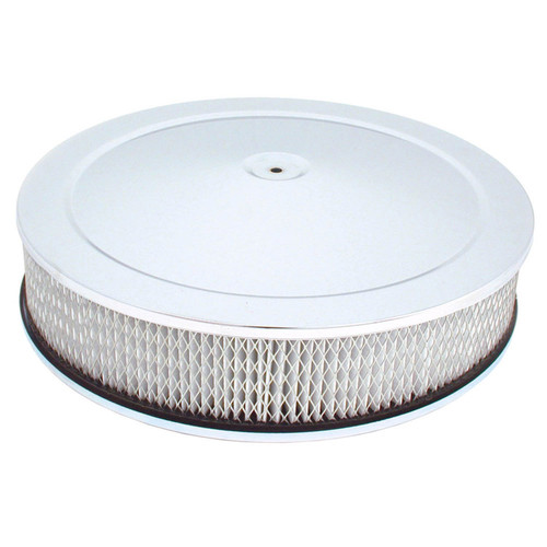 Spectre Performance 4760 Replacement Air Filter; Round 14" X 3" - CHROME - PAPER