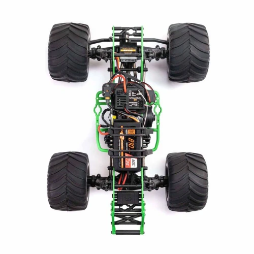 Losi 1/18 Mini LMT Grave Digger 2S 4X4 RTR Brushed Monster Truck- Green LOS01026T1