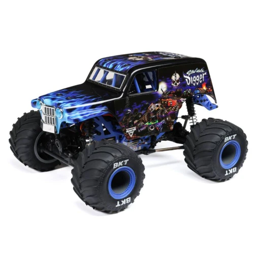 Losi 1/18 Mini LMT Son Uva Digger 2S 4X4 RTR Brushed Monster Truck- Blue