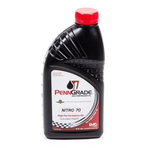 PennGrade 1 Engine Oil 71176; Nitro 70 70W 1 Quart Mineral ZDDP Enhanced