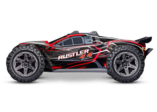 Traxxas Rustler 4X4 BL-2s- Red (67164-4-RED)