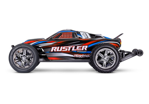 Traxxas Rustler 2WD BL-2s- Red (37354-4-RED)