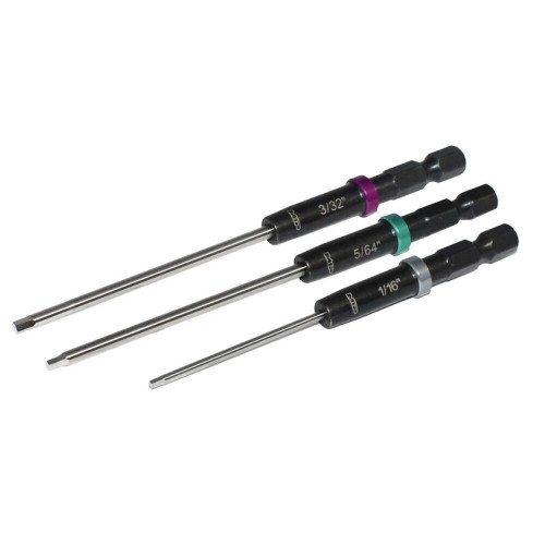 MIP Speed Tip Hex Driver Wrench Set Gen 2, SAE, Standard (3), 1/16", 5/64", & 3/32" (MIP9611)