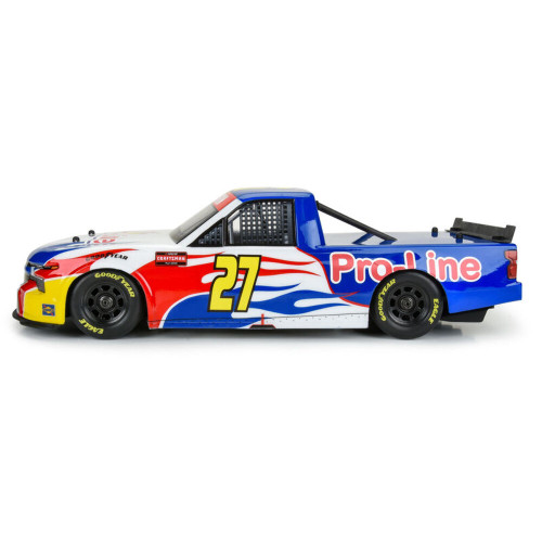 Pro-Line Racing Pre-Cut 2024 Chevrolet Silverado NASCAR Truck Series Clear Body for Losi NASCAR Race Car (PRO365300)