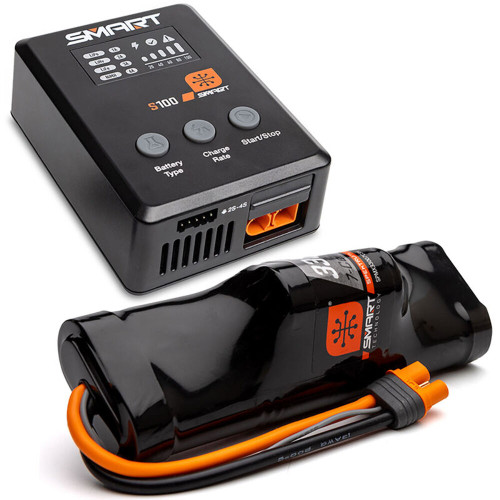 Spektrum Smart Powerstage 3300mAh 8.4v 7C NiMH IC3 & S100 Charger (SPMXPSS100)