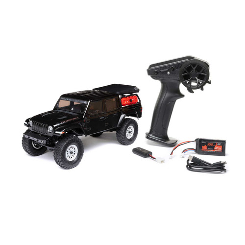 Axial 1/24 SCX24 Jeep JT Gladiator 4X4 RTR Brushed Rock Crawler (Battery & Charger Included) Black (AXI00005V2T5)