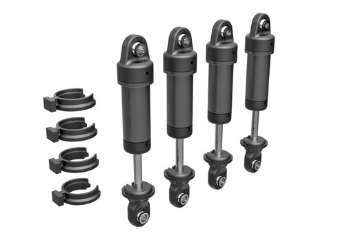 Traxxas Gray Aluminum GTM Shocks (4) (9764-GRAY)