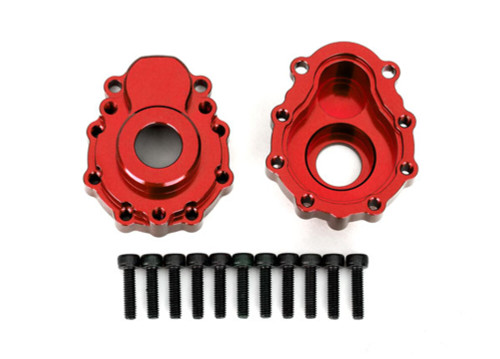 Traxxas Red Aluminum Outer Portal Housings (2) (8251R)