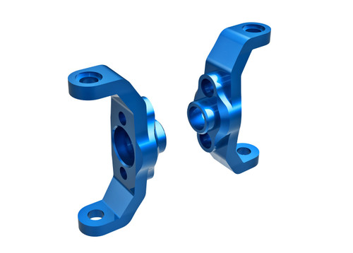 Traxxas Blue Aluminum Caster Blocks (L&R) (9733-BLUE)