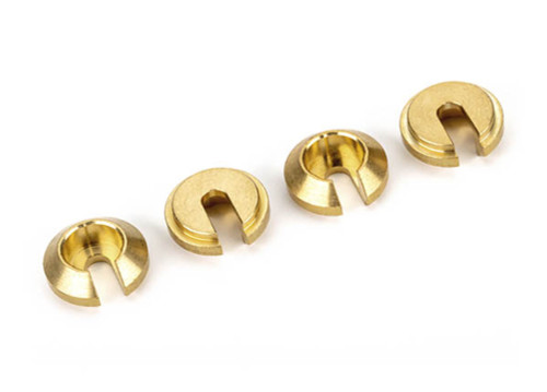 Traxxas Brass Lower Spring Retainers (4) (9761A)