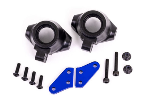 Traxxas Steering Blocks with Blue Aluminum Arms (L&R) (9637X)