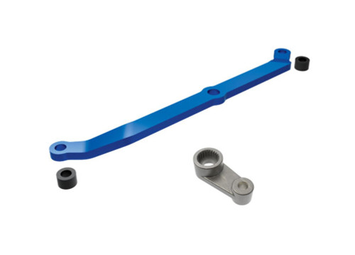 Traxxas Blue Aluminum Steering Link & Metal Servo Horn (9748-BLUE)