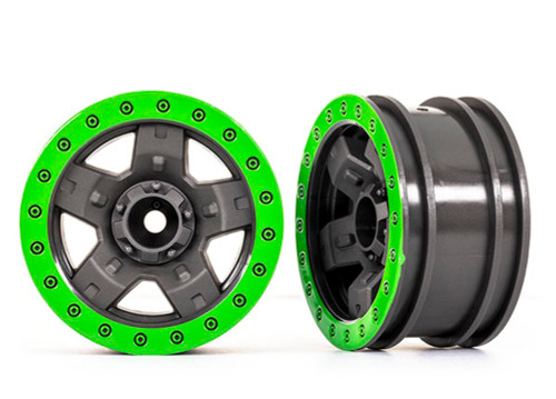 Traxxas 2.2" Green TRX-4 Sport Wheels (2) (8180-GRN)