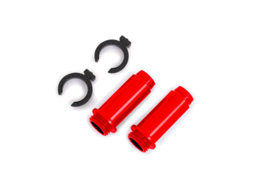 Traxxas Red Aluminum GTM Shock Bodies (2) (9763-RED)