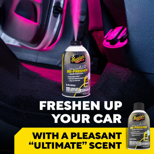 Meguiars G260102 Whole Car Air Refresher Spray | Ultimate Scent 2oz Aerosol