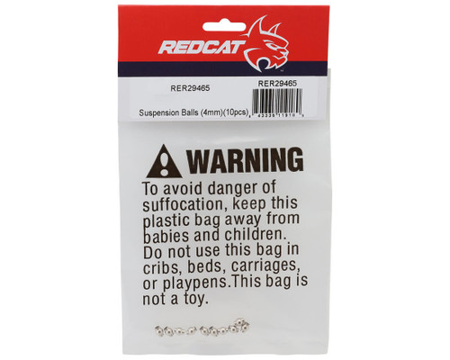 Redcat Racing Suspension Balls (4mm) 10pcs Ascent 18 Brushless Apex 18 RER29465
