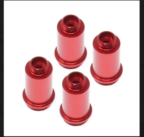Redcat Racing RER30381 Shock Bodies (Aluminum)(Red) 4pcs Ascent 18 Brushless