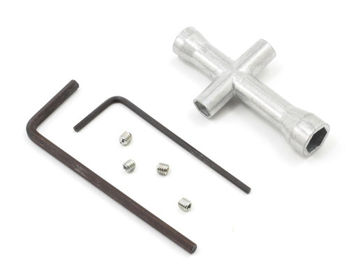 Tamiya Tool Set, 4-way Box Wrench Large Hex Wrench 3mm Set Screws (TAM50038)