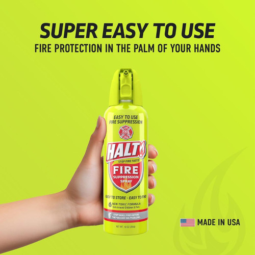 Fire Extinguisher, 10 oz, Non-Toxic, Biodegradable Handheld Fire Suppressor