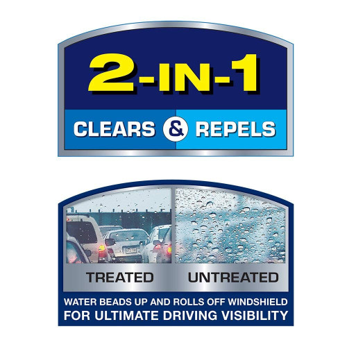 Rain-X 5079275-3 Latitude 2-In-1 Water Repellent Blades 18 In Windshield Wipers