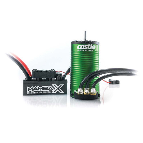 Castle Creations Mamba X SCT Brushless ESC, 1415-2400Kv Motor (CSE010016000)