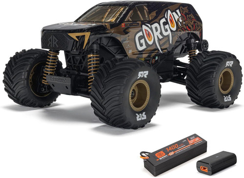 ARRMA 1/16 Gorgon GROM 4X4 RTR Brushed Monster Truck Black (ARA2130T3)
