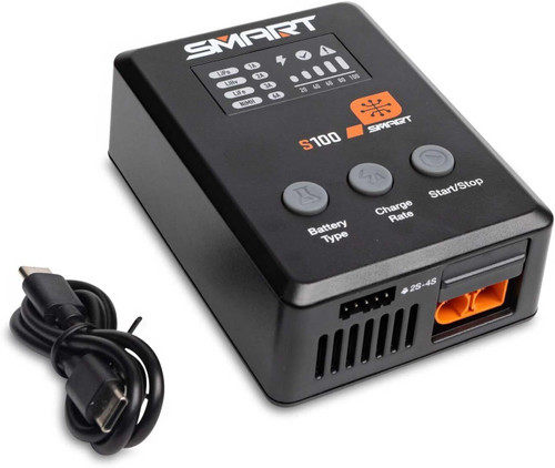 Spektrum Smart Powerstage Surface Bundle 4S 50C LiPo Battery/Charger Completer Pack SPMX-1033