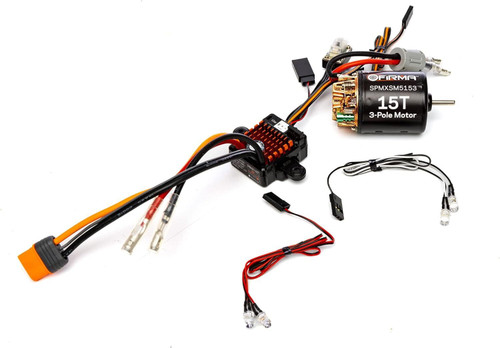 Spektrum Firma 70A Brushed Smart ESC 2S IC3/15T Brushed Motor Combo SPMXSEMC10