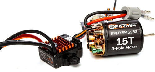 Spektrum Firma 70A Brushed Smart ESC 2S IC3/15T Brushed Motor Combo SPMXSEMC10