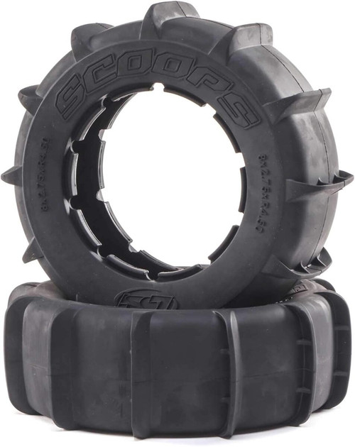 Losi Scoops Paddle Tire 2 For Desert Buggy DBXL-E 2.0 Electric Buggy LOS45034