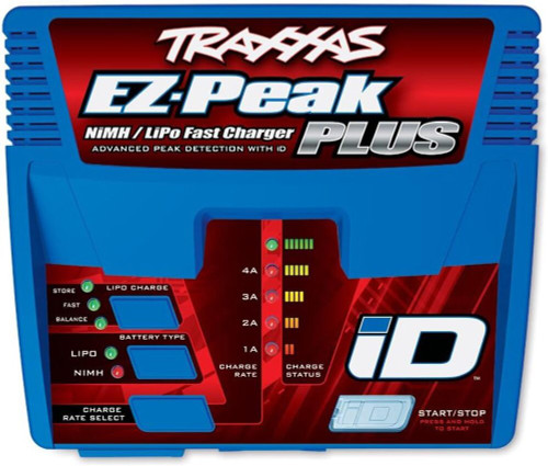 Traxxas EZ-Peak Plus 4-Amp NiMH/LiPo Fast Charger with iD Auto Battery TRX2970
