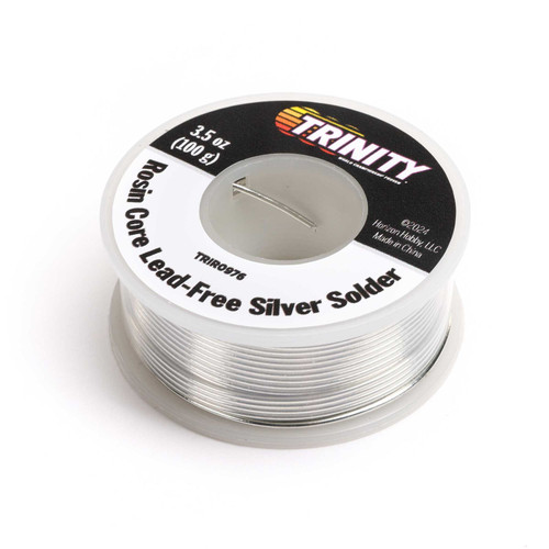 Trinity Rosin Core Lead-Free Silver Solder 100g Roll High-Quality (TRIR0976)