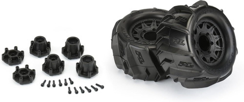 Pro-Line Racing Dumont 2.8 Sand/Snow MTD Raid Black Wheels F/R (PRO1019310)