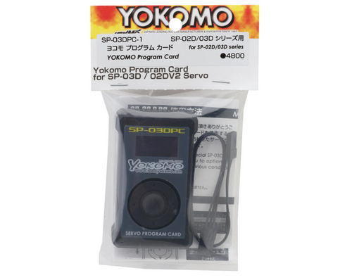 Yokomo SP-02DV2/03DV2 Drift Servo Program Card Programmable (YOKSP-03DPC-1)