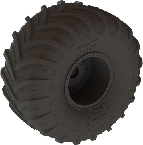 ARRMA dBoots Chevron MT Tire Set Glued High-quality Rubber Black (ARA550113)