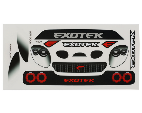 Exotek GT-F USGT Touring Body With Rear Wing Clear 190mm Low Slung Hood EXO2129