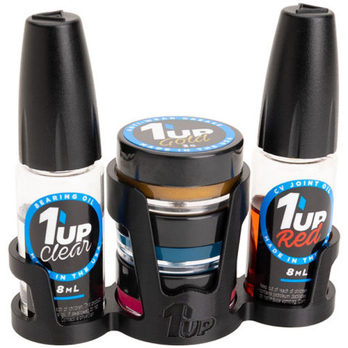 1UP Racing Grease & Oil Lubricant Pro Pack With 3d Printed Pit Stand 1UP120502