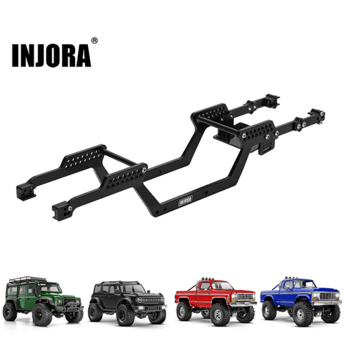 INJORA Universal LCG Chassis Frame Kit for 1/18 TRX4M Upgrade (Aluminum) 4M-111