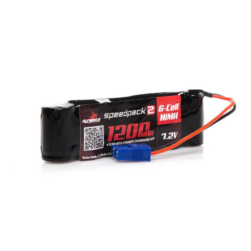 Dynamite Speedpack2 7.2V 1200mAh 6C NiMH Battery Long MINI-S - EC3 DYNB2473