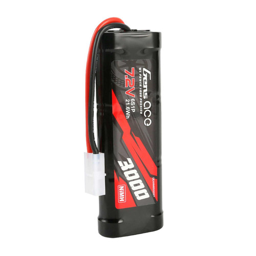 Gens Ace 6-Cell 7.2V NiMh Battery w/Tamiya Connector (3000mAh) GEANM6S3000T