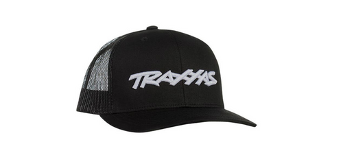 Traxxas Unisex Black Curved-Bill Hat White Logo High-Contrast Style TRX1182BLK