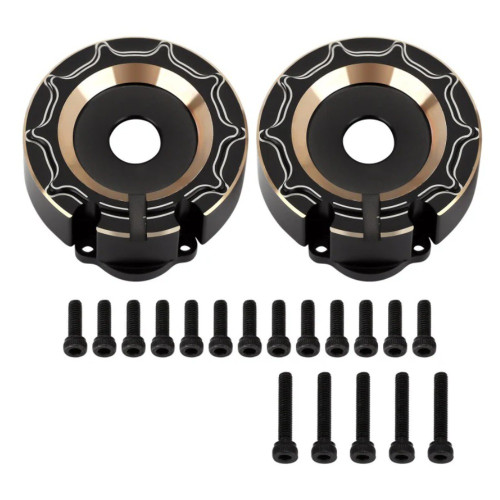 INJORA 129g/pcs Black Brass Counterweight Outer Portal Drive Housing TRX48251EBK