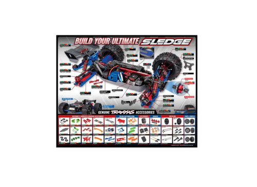 Traxxas Counter Mat: Sledge Accessories Easy To Place Detailed Graphics TRX6108