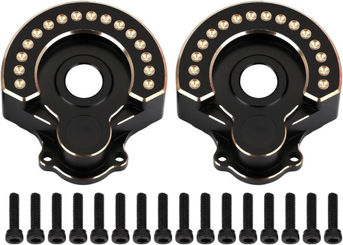 Injora 49g/pc Black Brass Counterweight Outer Portal Drive Housing TRX4-8251A-BK