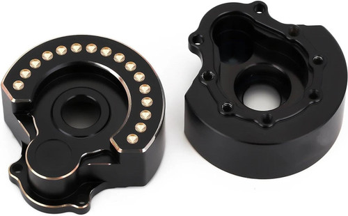 Injora 49g/pc Black Brass Counterweight Outer Portal Drive Housing TRX4-8251A-BK